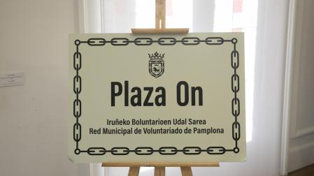 'Plaza On', nuevo nombre e imagen de marca del programa de voluntariado del Ayuntamiento de Pamplona