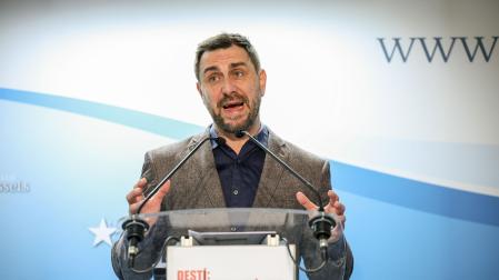 Toni Comín, en un acto reciente en Bruselas