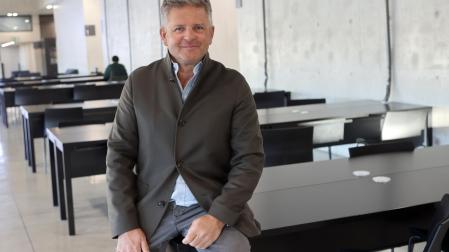 Álvaro Palacios, fotografiado en la Universidad de Navarra.
