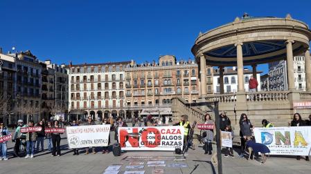 Concentración en Pamplona en contra de la caza.

EUROPA PRESS

02/02/2025