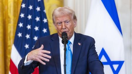 Donald Trump, tras su reunión con Benjamin Netanyahu