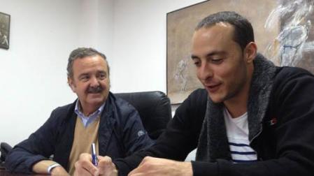 Fernando Vidarte, a la izquierda, con Juan Martínez de Irujo en una de sus renovaciones.