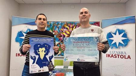 Joseba Tristán (izda.) y Raúl Blanco presentaron las jornadas