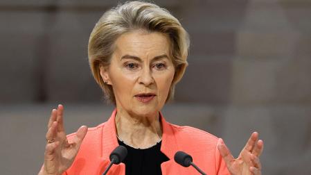 Ursula von der Leyen, este martes en París