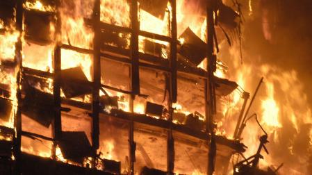 Incendio en el edificio Windsor de Madrid