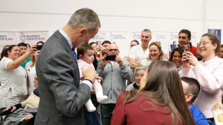 Visita de los reyes al Hospital de Parapléjicos de Toledo.