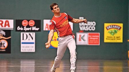 José Javier Zabaleta, en el duelo de Idiazabal