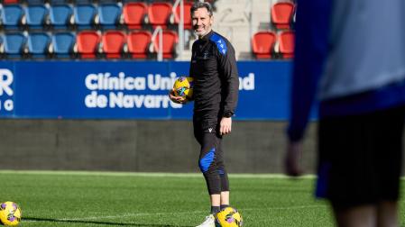 Vicente Moreno, este viernes en El Sadar