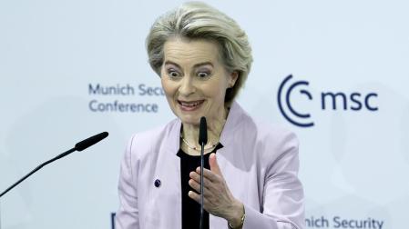 Ursula von der Leyen, durante la Conferencia de Seguridad de Munich