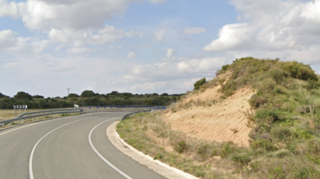 Zona próxima al lugar en el que ha ocurrido la colisión