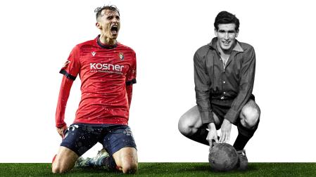 Ante Budimir y Sabino Andonegui, goleadores históricos de Osasuna /
