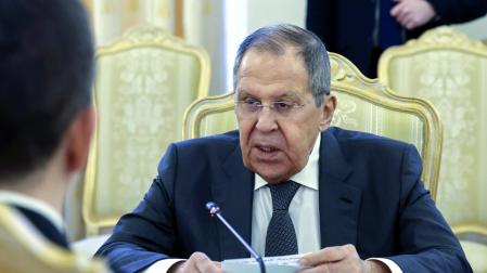 Serguéi Lavrov, ministro de Exteriores de Rusia.
