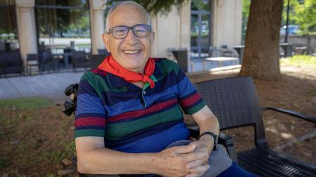 Eugenio Salinas, retratado el 3 de julio de 2024, a pocos días de sus últimos Sanfermines.
