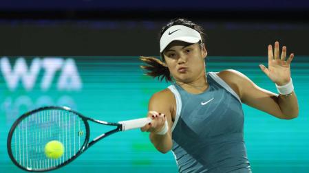 Emma Raducanu, en el torneo de Dubai