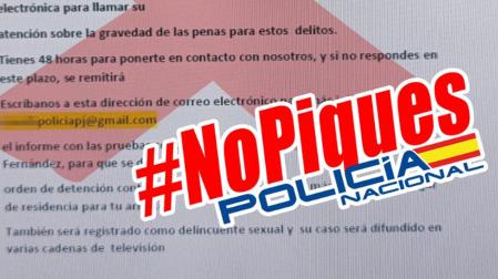 Mensaje publicado por Policía Nacional