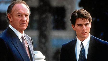 Gene Hackman y Tom Cruise (derecha), en un fotograma de la película 'La Tapadera'