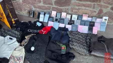 Parte del material recuperado