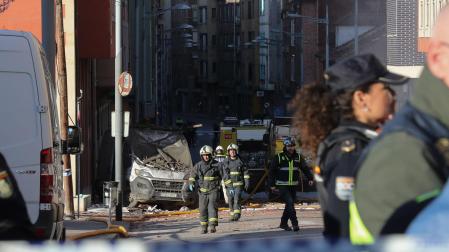Efectivos de emergencias, en el lugar del suceso