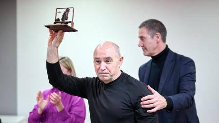 Fotos del día de los bomberos de Navarra, con sus homenajes