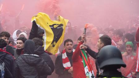 Ambiente previo al partido de Europa League entre Athletic de Bilbao y AS Roma