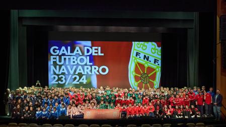 Fotos de la gala anual de la Federación Navarra de Fútbol. /
