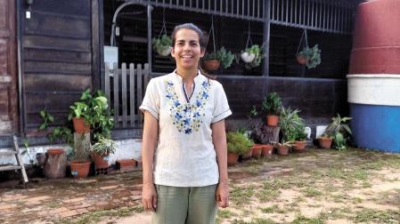 Patricia de la Vega Brieba, en General Bruguez, Paraguay, donde vive desde mayo de 2024