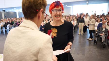 Fotos del homenaje a 714 trabajadores del Gobierno de Navarra que se jubilaron o fallecieron en 2024