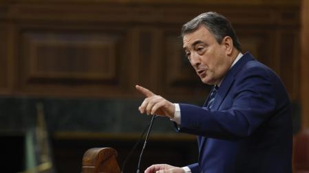 Aitor Esteban, durante su segunda intervención este miércoles en el Congreso de los Diputados