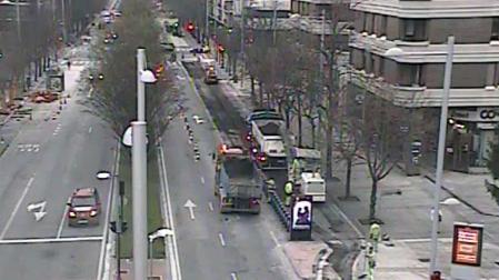Tramo de la avenida Pío XII afectado