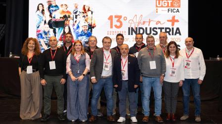 Nueva ejecutiva de UGT-FICA con Pedro Carvajal al frente
