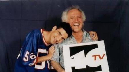 Tony Aguilar con Joaquín Luqui cuando trabajaban en 40TV