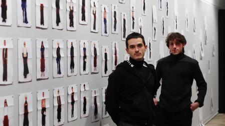 Jaime Remírez de Ganuza y Pablo Giobellina en la exposición que se puede ver en el Polvorín