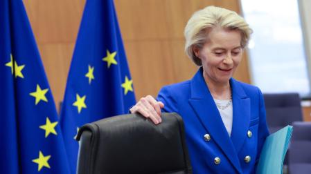 La presidenta de la Comisión Europa, Ursula von der Leyen