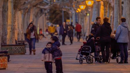 Imagen de archivo del paseo del Padre Calatayud. La zona que se iba a ver afectada se sitúa a la izquierda