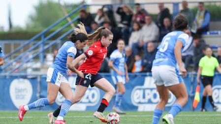Adri Parada, durante el partido en tierras murcianas