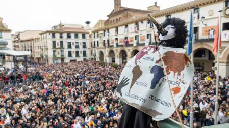 Quema del Volatín, en Tudela
