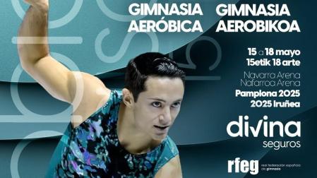 Detalle del cartel del Campeonato de España de Gimnasia Aeróbica