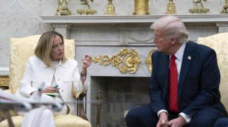 Meloni y Trump, en su encuentro en la Casa Blanca