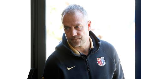 El entrenador del FC Barcelona, Hansi Flick