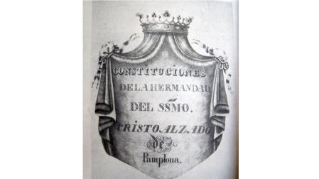 Ejemplar de las constituciones de la hermandad del Cristo Alzado