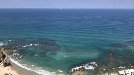 Una playa en la localidad israelí de Hadera
