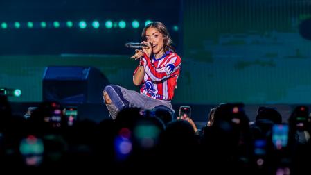 María Becerra, en su actuación en LOS40 Primavera Pop 2025, en el Movistar Arena, el pasado 11 de abril
