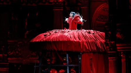 Lady Gaga, durante el concierto