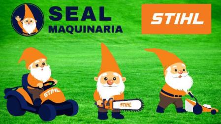 El gnomo Orgi, especialista en maquinaria STIHL