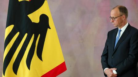 El líder conservador alemán Friedrich Merz