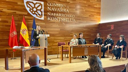 Ana Clara Villanueva Latorre ha tomado este lunes posesión del cargo como presidenta del Consejo de Navarra