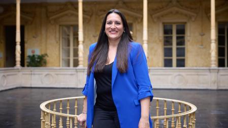 La psicóloga sanitaria y forense Rocío Escudero impartió una formación en Pamplona.