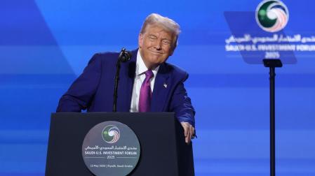 Donald Trump en su visita a Arabia Saudí