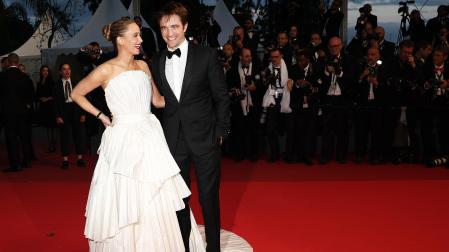 Jennifer Lawrence y Robert Pattinson, en la alfombra roa de Cannes este sábado 17 de mayo /