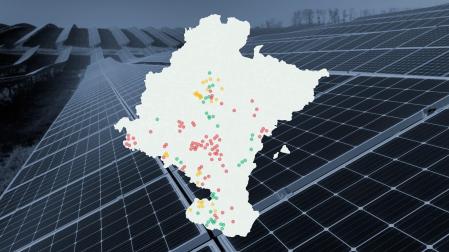 Mapa actualizado de las plantas fotovoltaicas en Navarra